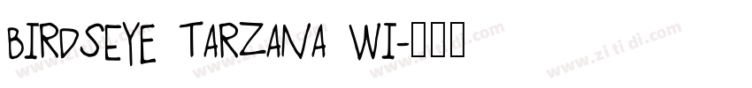 BirdsEye Tarzana Wi字体转换
